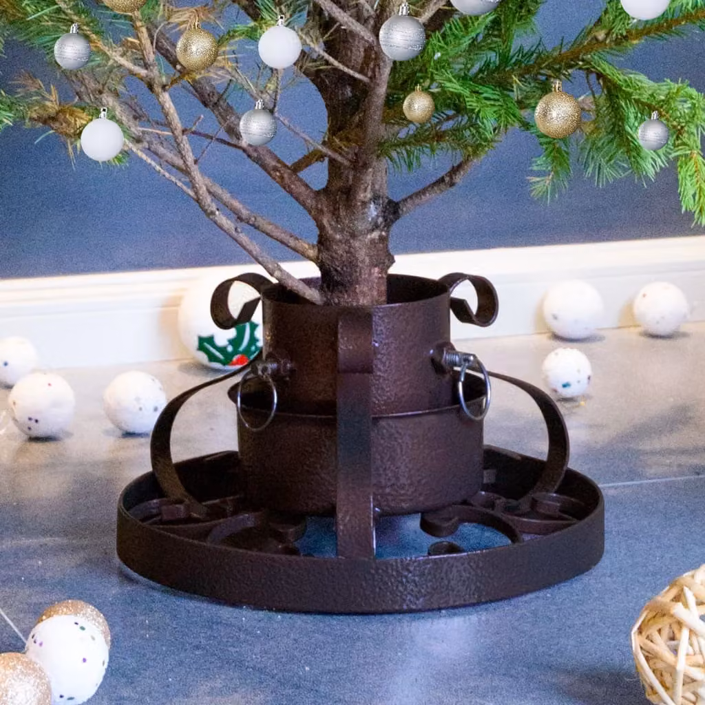 Maison Exclusive - Supporto per albero di Natale in rame anticato 29x29x15,5 cm