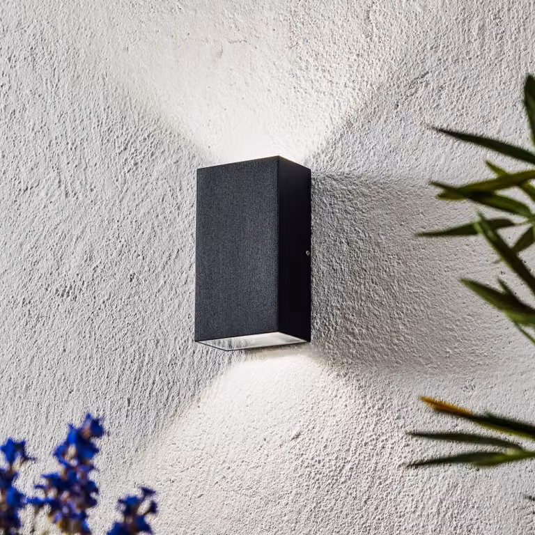 Nordlux Applique da esterni a LED Rold, Nero, Metallo, Moderno, Applique LED da esterni