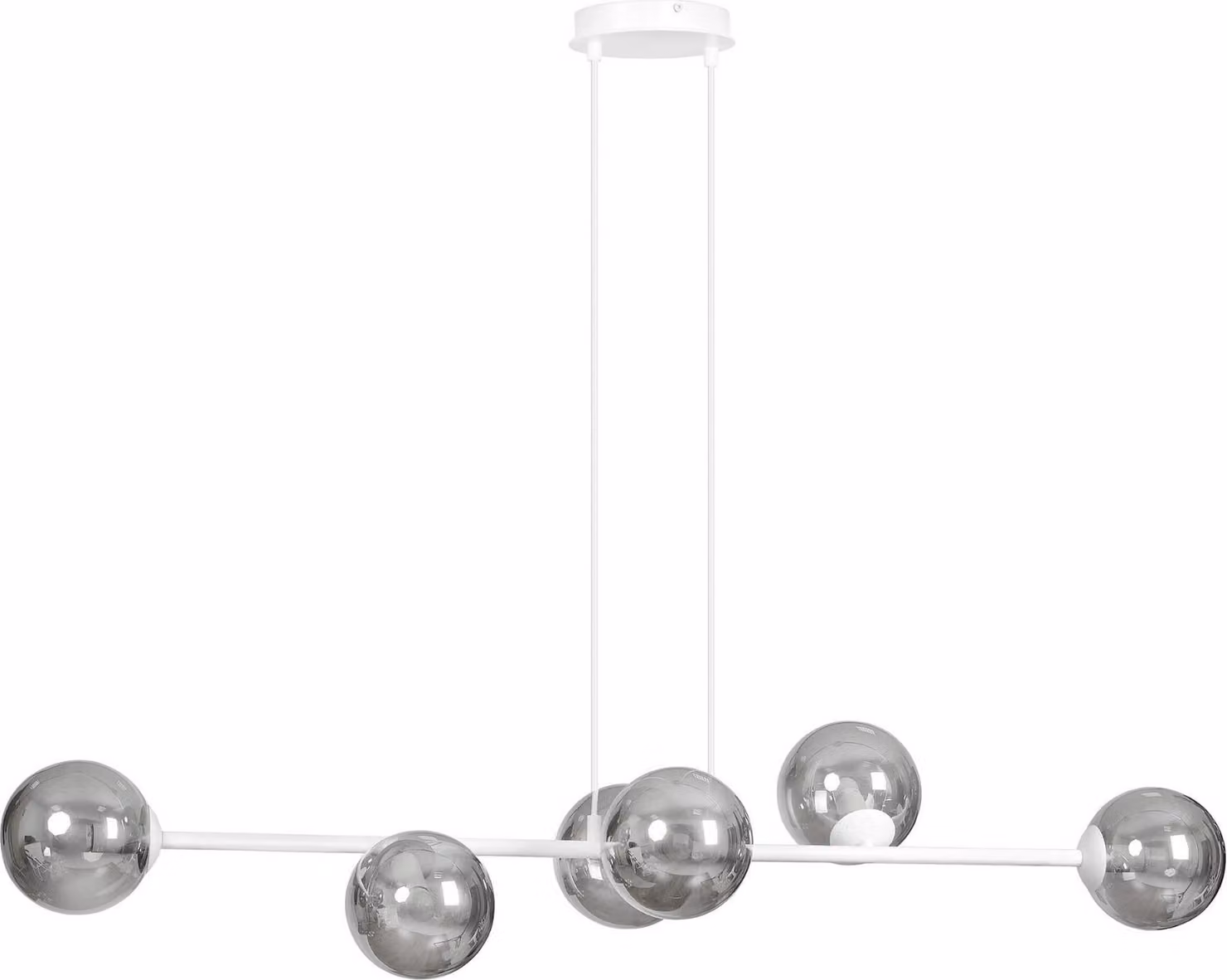 Lampadario Emibig 6xE14 40W ROSSI 6 WH/SR 878/6