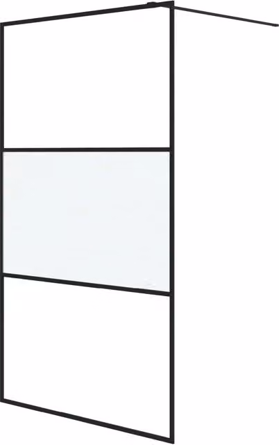 Parete Doccia Walk in 115x195 cm Vetro Semi Smerigliato ESG CFW5798836