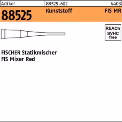 Miscelatore statico FIS UMR Ultra Mixer Rosso - Contenuto: 10 pz