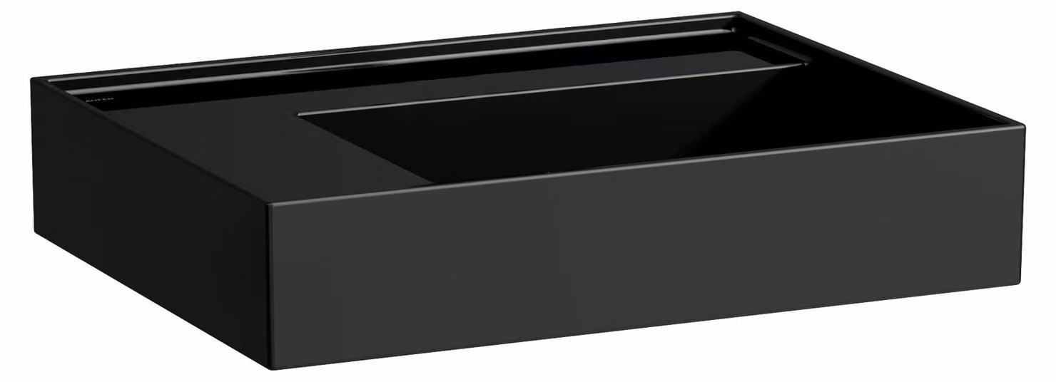 LAUFEN Kartell lavabo à poser, tablette à gauche, sans trou pour robinet, sans trop-plein, 600x460mm, H8183350201121, H8183350201121
