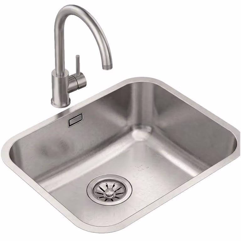 Teka Tekaway BET 50.40 Plus, Lavabo da appoggio, Rettangolare, Acciaio inossidabile, Acciaio inossidabile, 1 vasca, Rettangolare