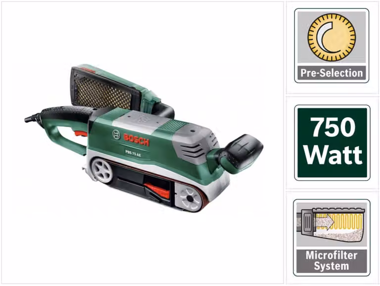 Bosch PBS 75 AE Levigatrice a nastro 750 watt