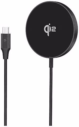 Caricatore Wireless Magnetico Celly Qi2 15W Nero con USB-C