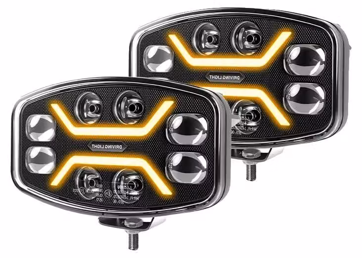 Luce da lavoro, elevata potenza luminosa, design elegante, 2 pezzi da 10 pollici