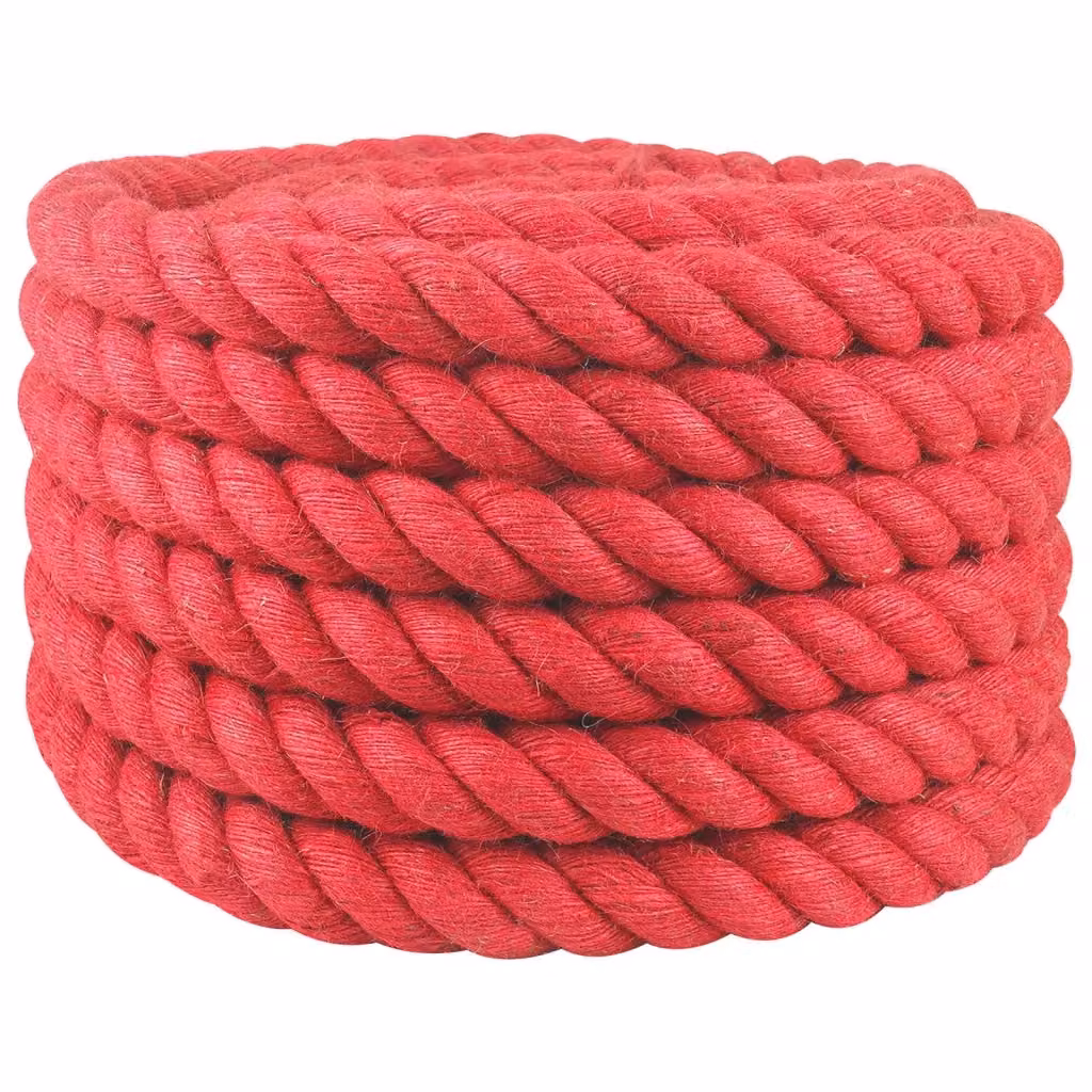 Corda in fibra naturale di juta rossa vidaXL – 2