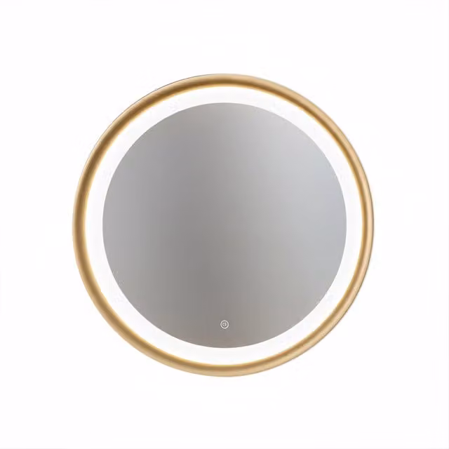 Plafoniera Moderna Mirò Metallo Oro Spazzolato E Silicone Led 59W 3000K D60Cm