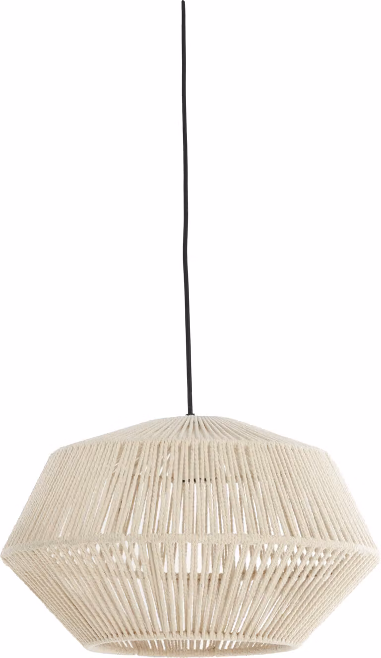 Lampada a sospensione - beige - Deya - juta - lampada a filo - E27 - 2970343 - Light & Living