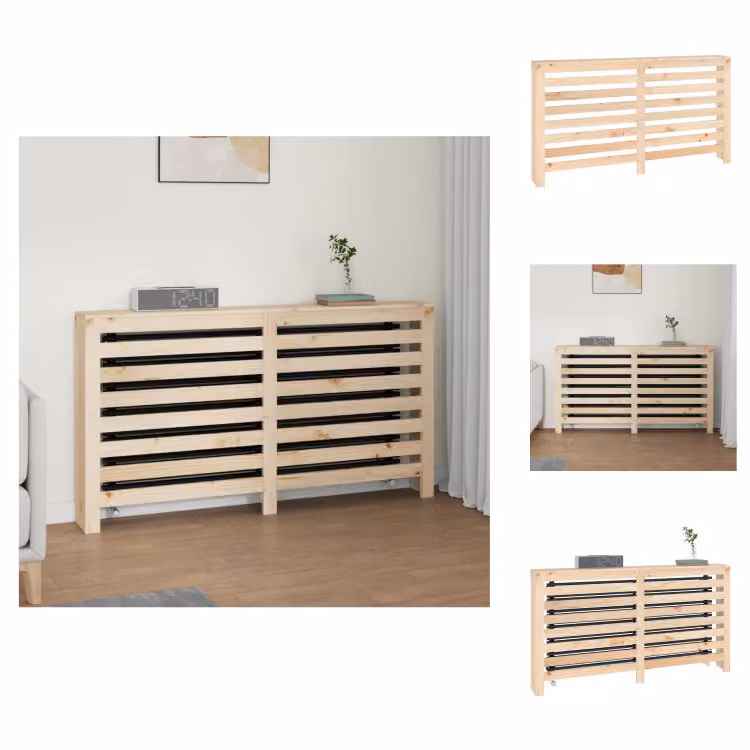 vidaXL Rivestimento per radiatori 153x19x84 cm in legno di pino massiccio - Accessori per radiatori