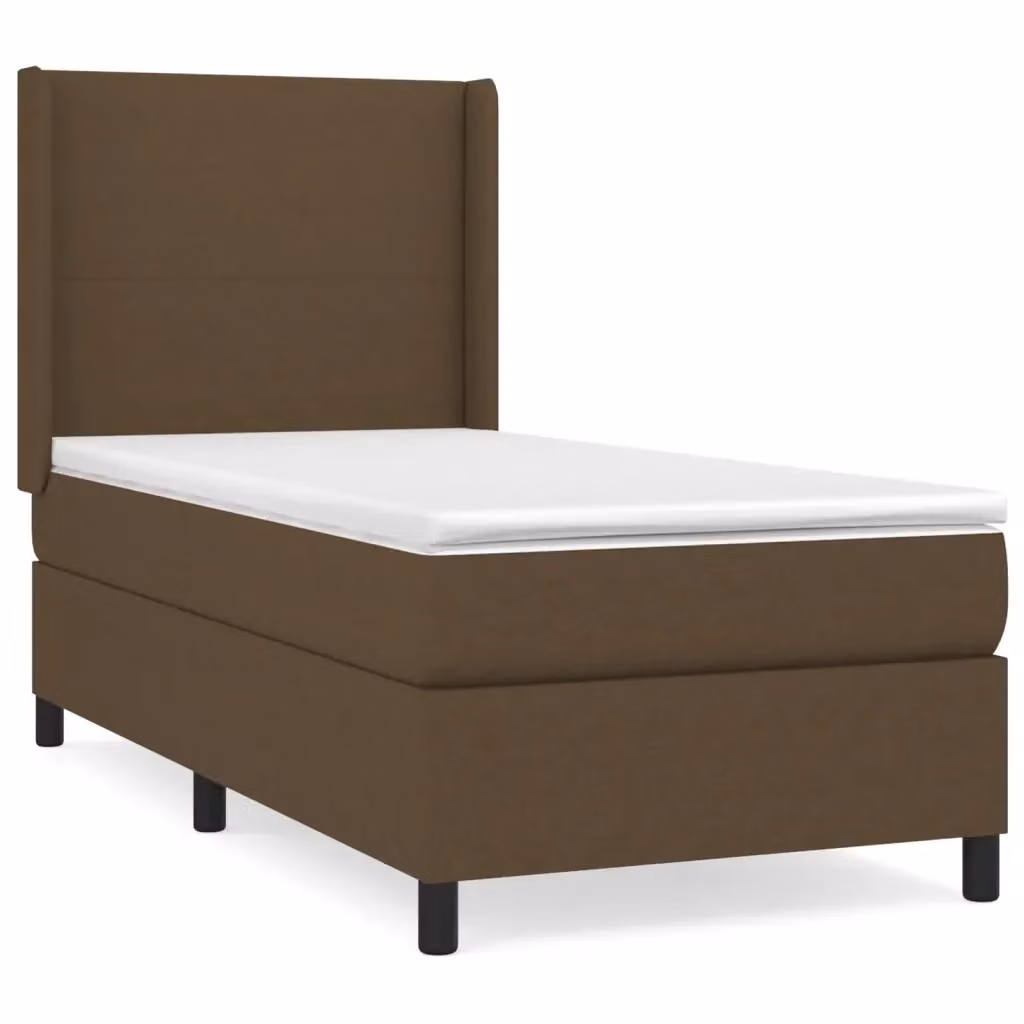 Letto Ibrido con Giroletto a Molle e Materasso vidaXL, Marrone e Bianco, L/P/H: 203 x 103 x 128 cm – 2