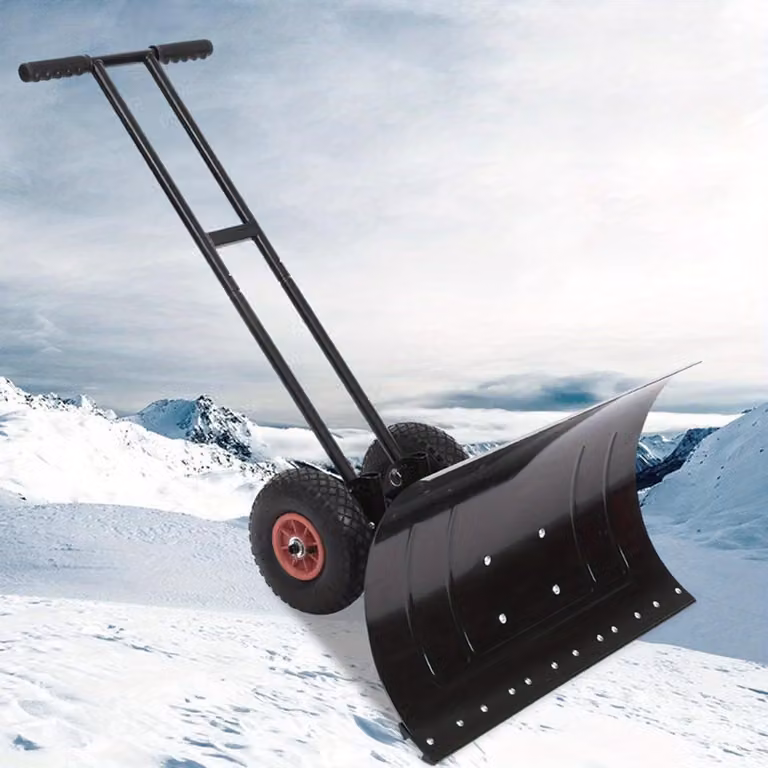 Spazzaneve - Pala neve - Spazzaneve - Spingi neve - Spazzaneve a spinta - Lama da neve extra larga, 74x42 cm