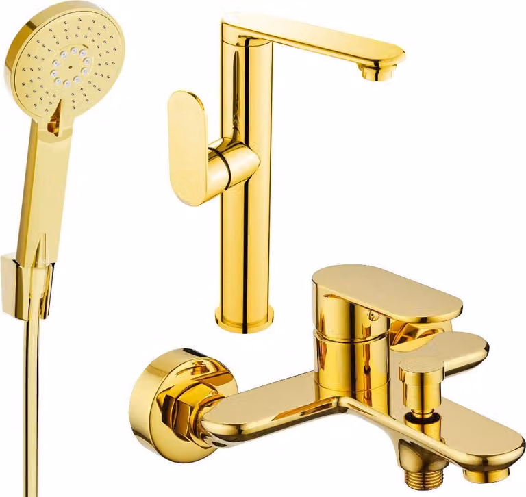 Mexen Milo R40 set da bagno, oro - 713153R40-50