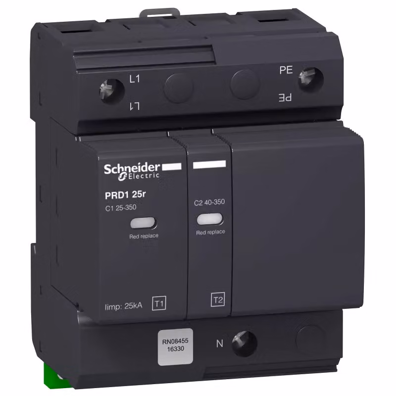Schneider Electric Scaricatore combinato PRD1 25R 1P+N TIPO 1+2, Uc 350 V 16330