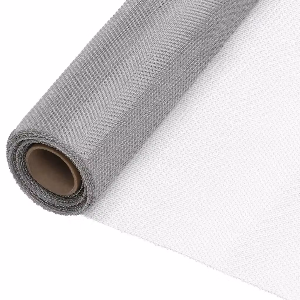 Reti in acciaio inox 304 vidaXL colore argento L: 500 cm, H: 80 cm
