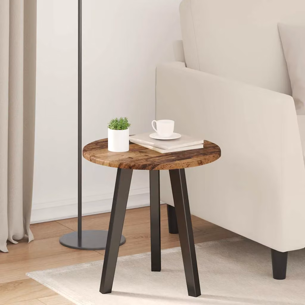 Piano del tavolo rotondo vidaXL in legno ingegnerizzato marrone, Ø 40 cm, H 1,5 cm