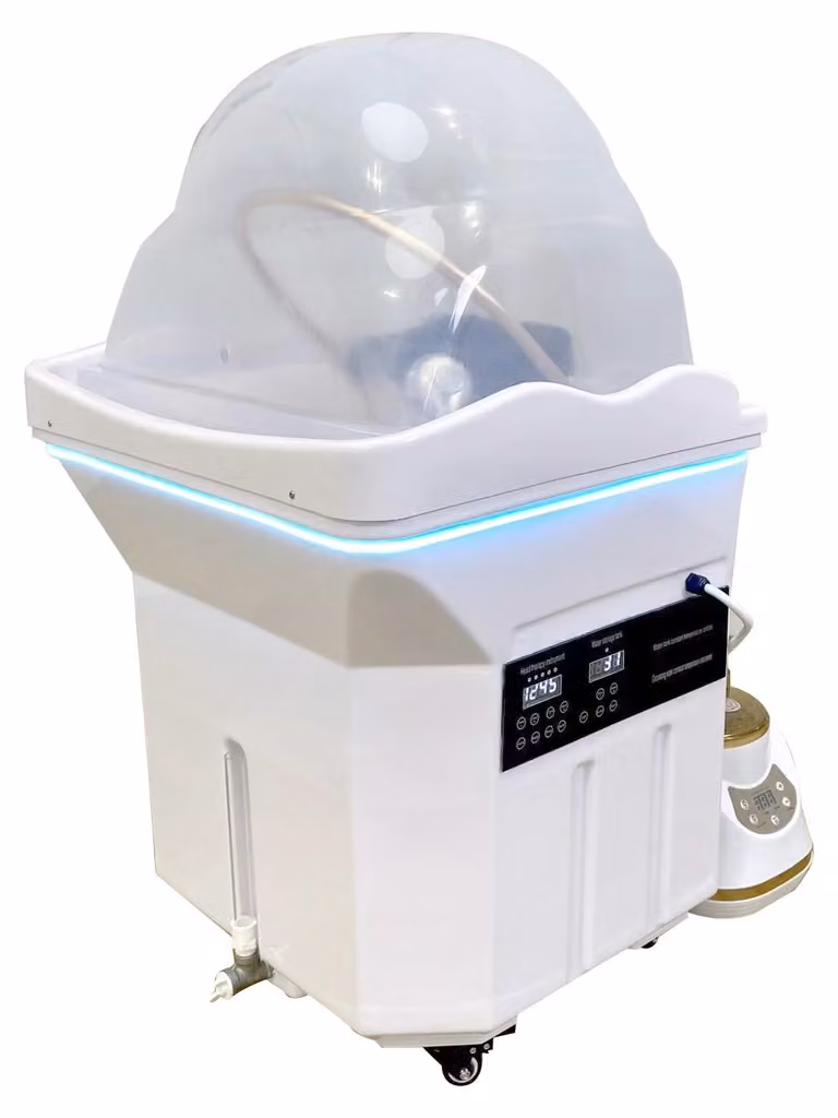 Poltrona per shampoo con sistema di nebulizzazione - Arredamento professionale per parrucchieri - Design ergonomico per saloni di bellezza