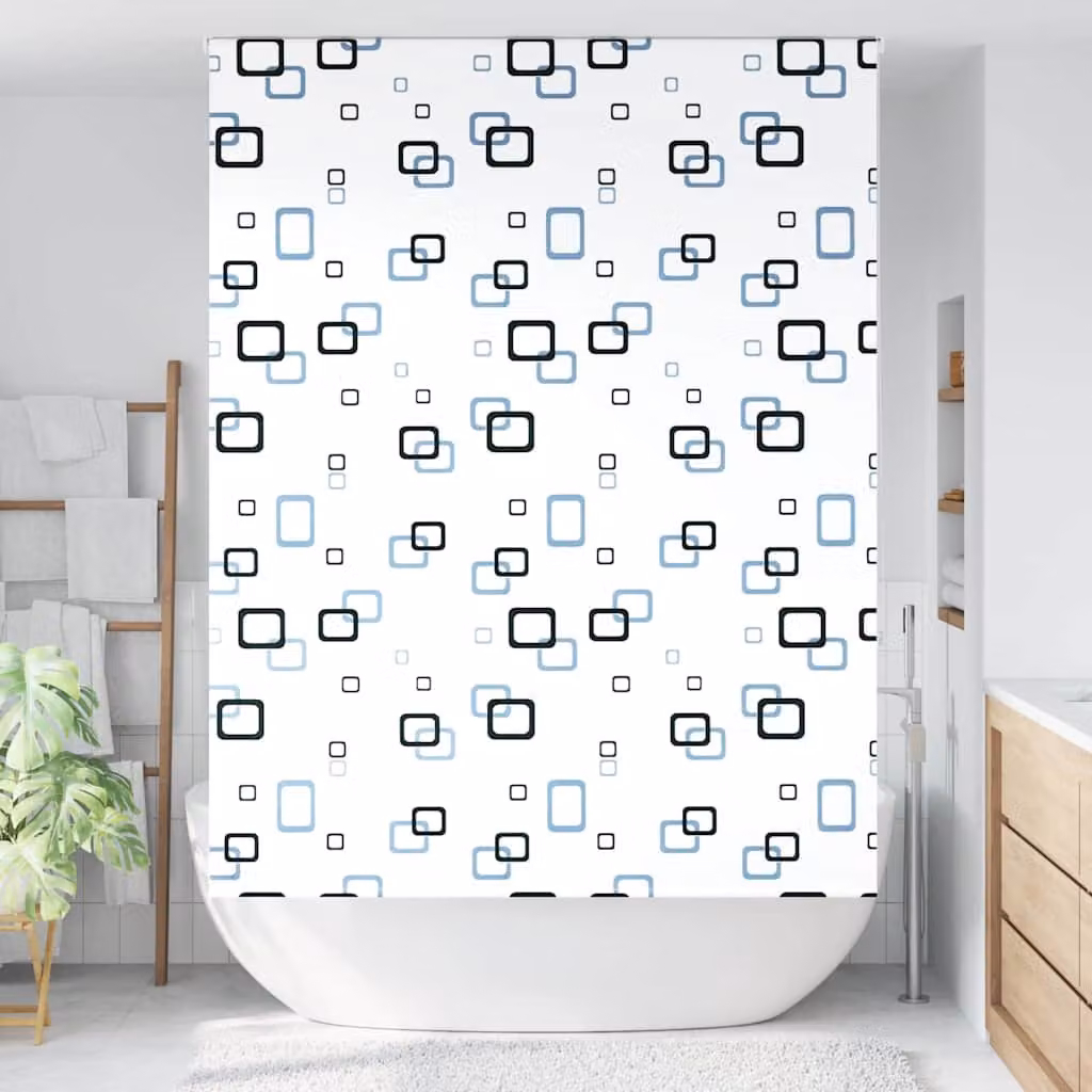 vidaXL Tenda a Rullo Doccia 150x240 cm Larghezza Tessuto 146 cm