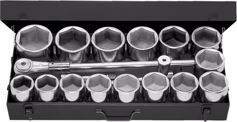 Facom Steckschluessel-Sortiment 1" 58 - 100 mm