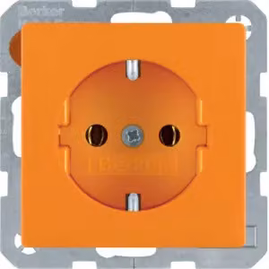 Presa Berker 47436014 SCHUKO arancione con Berker Q.1/Q.3