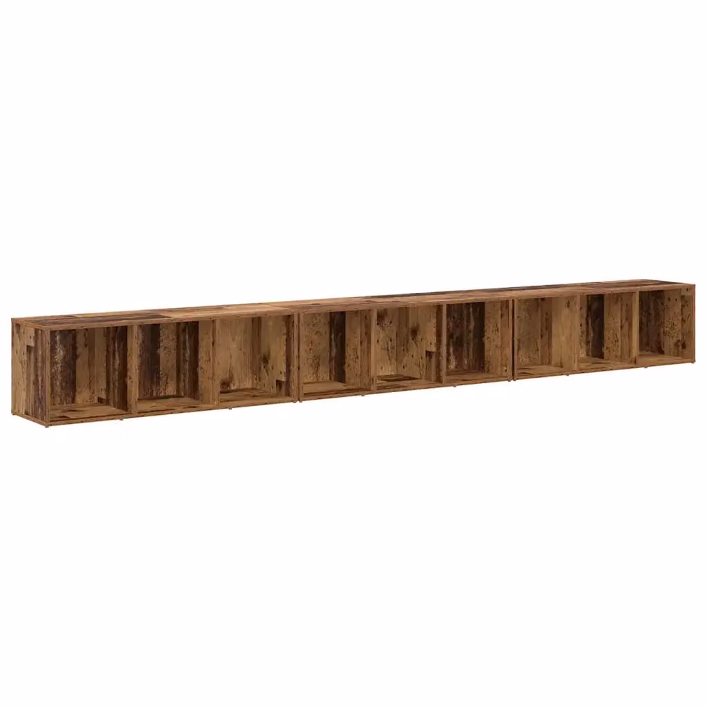 Set mobile TV 3 pezzi vidaXL in legno effetto rovere marrone stile rustico L/P/H: 37 x 35 x 107 cm – 2