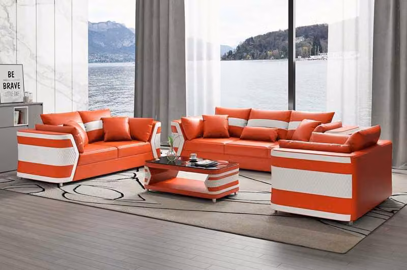 Rot Sofagarnitur Couchgarnitur Ledersofa Sofa Komplette 3tlg Sofas Set