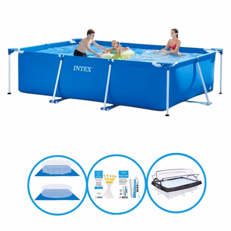 Telaio rettangolare per piscina Intex 300x200x75 cm - Set estivo