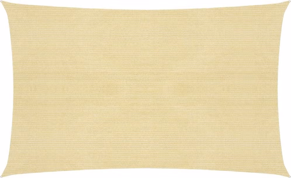 The Living Store Tenda da sole 160 g/m² Beige 2x5 m HDPE