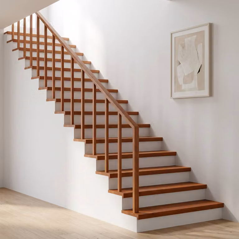 Set di 12 tappeti per scale vidaXL Marrone L: 120 cm, P: 30 cm, H: 2 cm