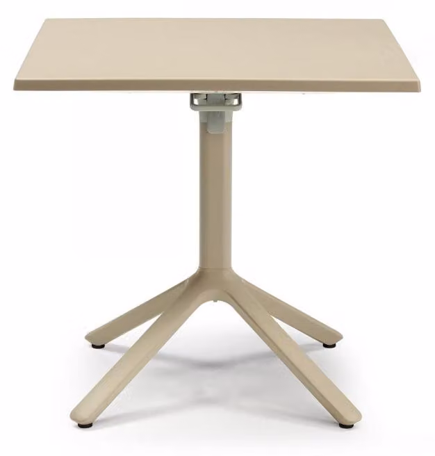 TAVOLO ECO RIBALTABILE 80X80 h75 PIANO FOTOINCISO - SCAB Colore: Tortora