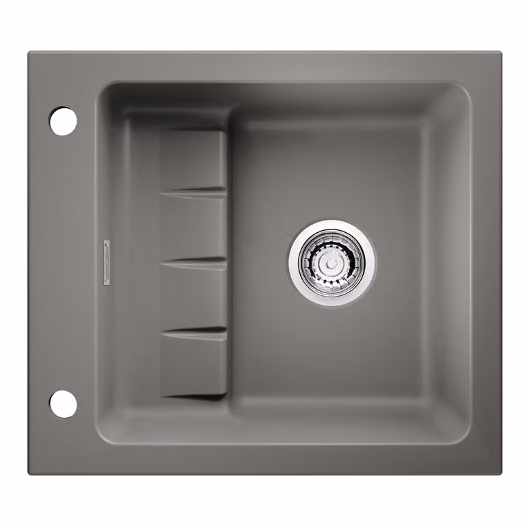 NABER 1091004 Lavello da incasso PickUP E con miscelatore girevole Premium, a partire da 600 mm di larghezza del mobile, Vetroceramica, lava