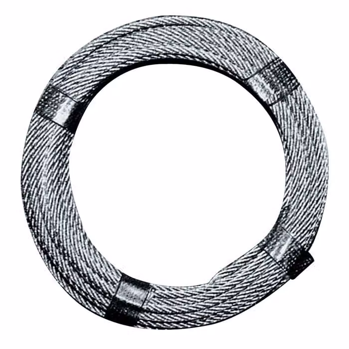 Fune metallica Ø 5,0 - 6,0 mm lunghezza 10 m 6 x 12 + 1 FE - 80868