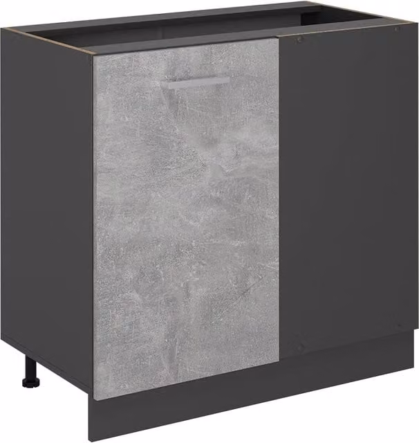 Mobile ad angolo cucina R-Line Vicco colore Antracite/Grigio Larghezza: 86 cm senza piano di lavoro – 1