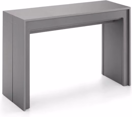 Consolle Allungabile Segmenta GIORDANOSHOP in MDF Laccato Grigio Opaco L/P/H: 110-246,5 x 42,5 x 78 cm – 1