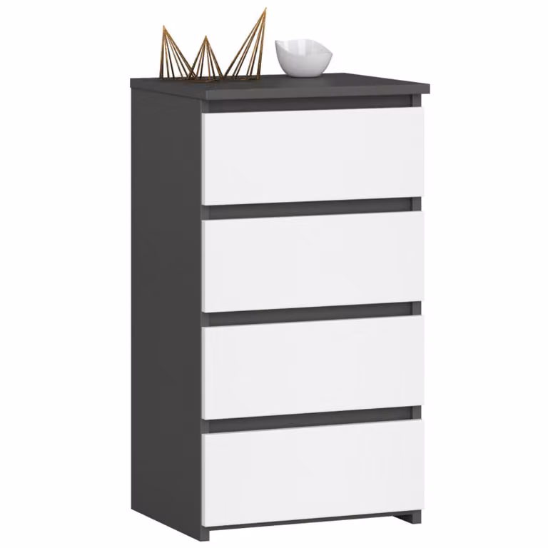 Akord Credenza Bassa Grigio Grafite/Bianco 40X35X74 Cm