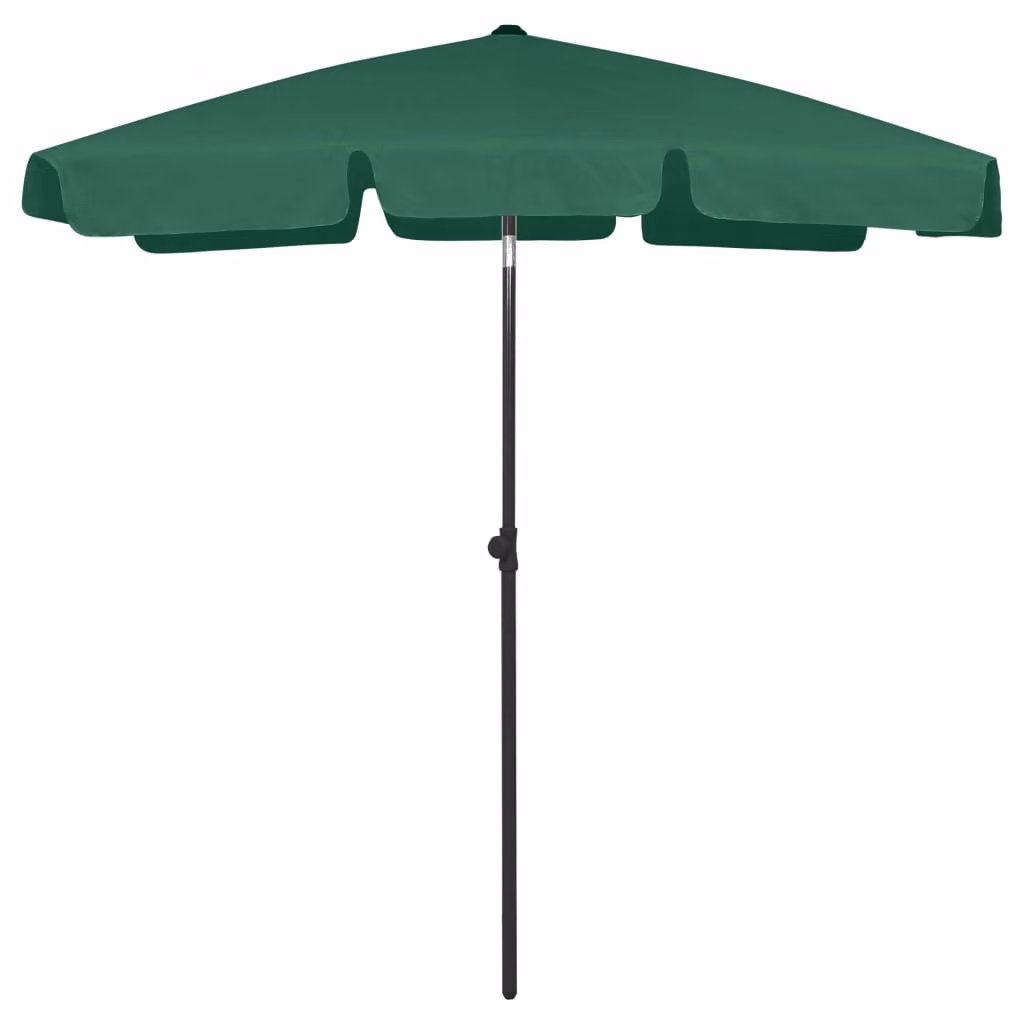 The Living Store Ombrellone da spiaggia verde 180x120 cm