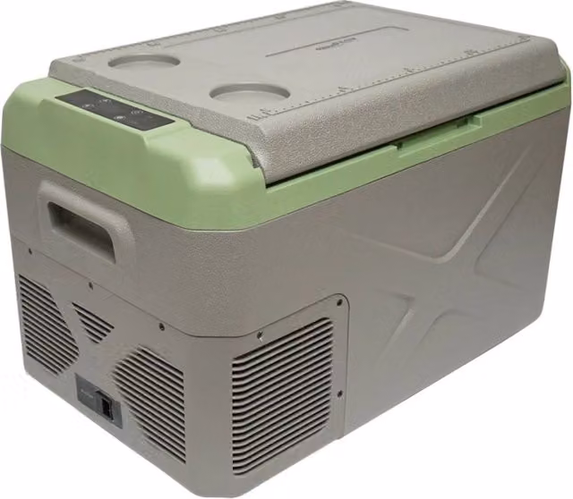 Frigorifero portatile per auto Autospeed con compressore, capacità 28L, colore grigio, temperatura da -20 a +20°C, alimentazione 12-24V