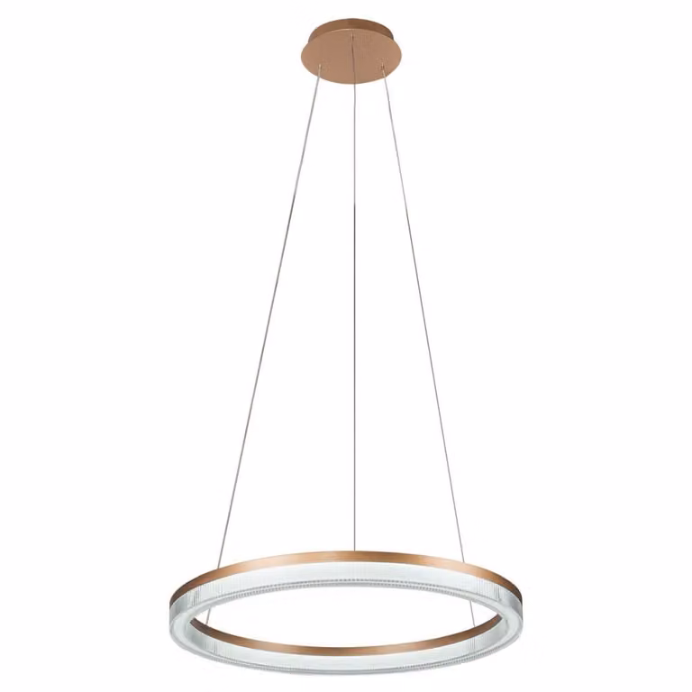 Lampadario a LED MIDWAY dorato 50W, tonalità di bianco, 6380 lm, metallo, dimensioni: 120x80x80 cm, IP20, Light Prestige