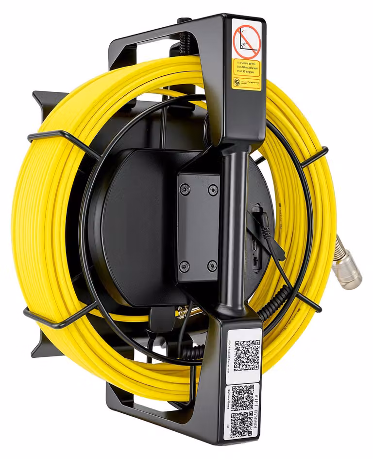 Telecamera endoscopica Wi-Fi SucceBuy con cavo da 20 m, telecamera di ispezione con 12 LED e illuminazione a tre livelli, telecamera tubolare impermeabile IP68 con batteria da 4500 mAh e indicatori di profondità, telecamera HD 1080p con obiettivo grandang