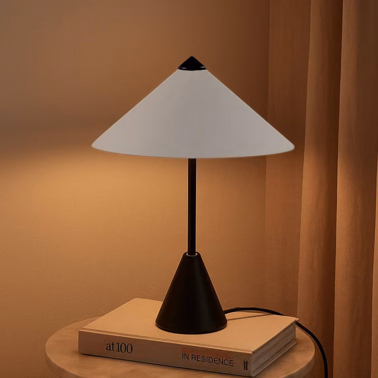 Lampada da tavolo Norvik Lindby, Nero, Soggiorno / Sala da pranzo, Metallo, Moderno, Lampada da tavolo