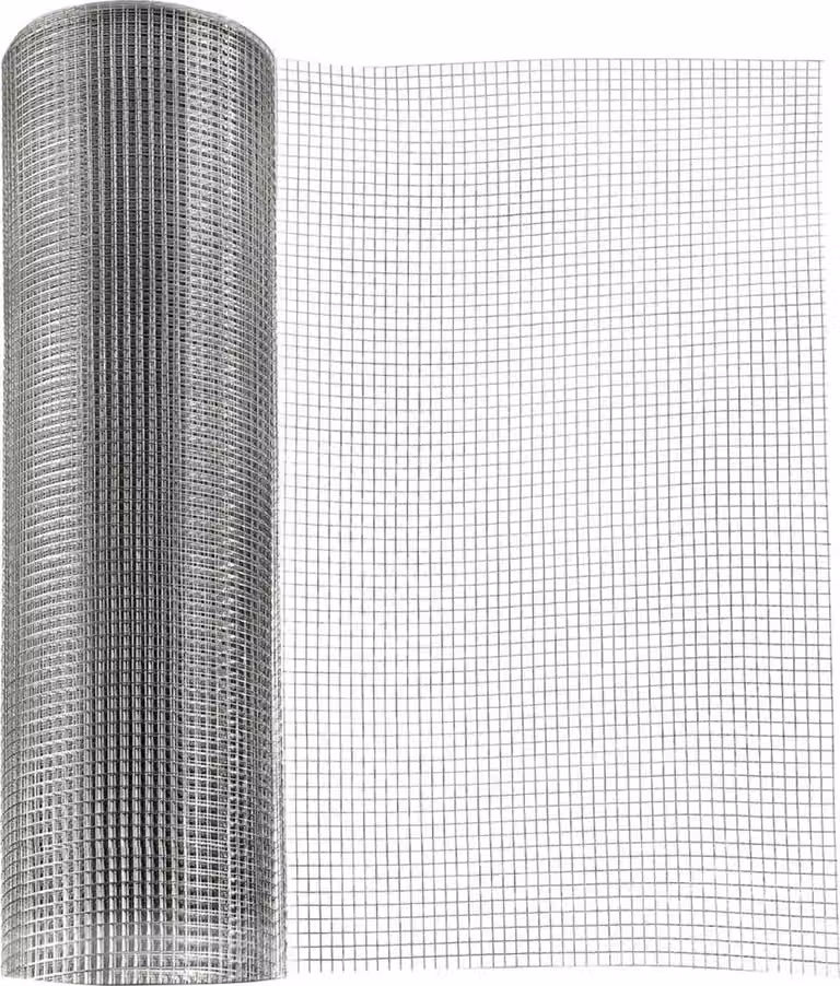Rete a maglie regolari 25 m A2 8,0 x 8,0 x 1,0 x 1000 mm