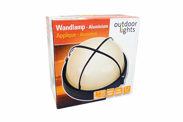 Lampada da parete rotonda 60W - esterno
