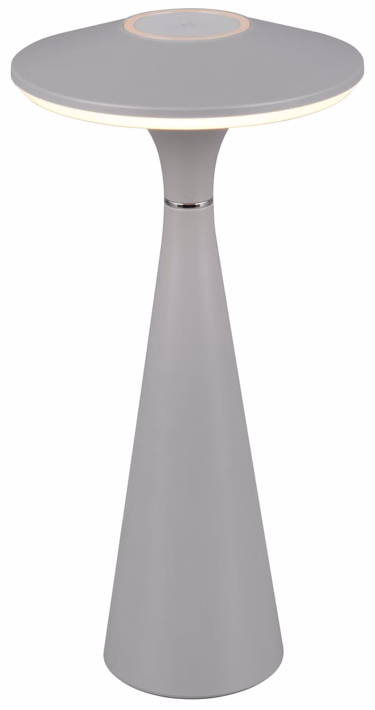 Lampada ricaricabile da esterno grigia con LED incorporato 2W TORREZ RL