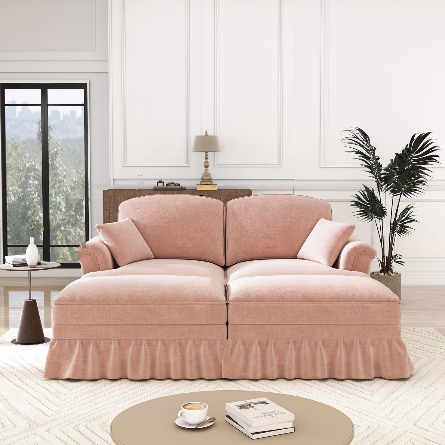 Divano letto - Letto a scomparsa - Poltrona letto - Letto per ospiti - Divano trasformabile - Tessuto in velluto