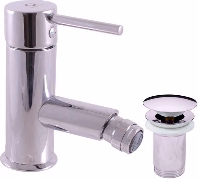 SEINA miscelatore bidet con sifone in ottone cromato