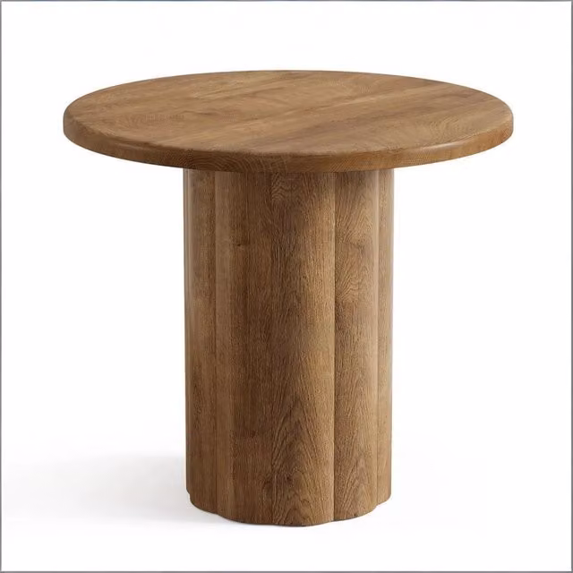 TAVOLO Riunioni rotondo 80 x 80 cm MDF Marrone