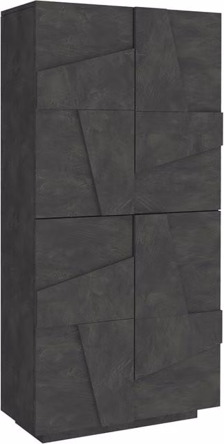 Scarpiera 4 Ante Battenti 81,2x39,2x167,6 cm Ping Ardesia