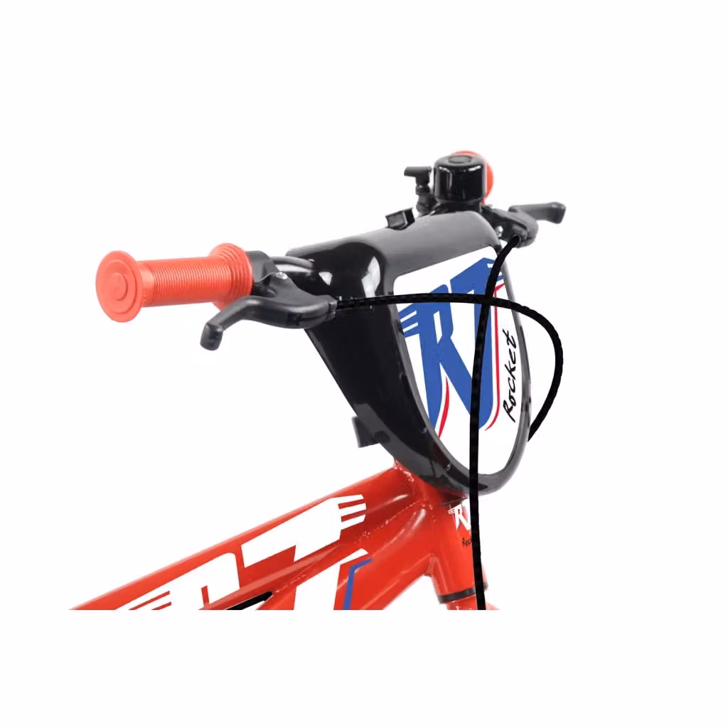 Bicicletta per bambini Rocket 16 pollici Giordanoshop rossa con freni caliper e stabilizzatori in acciaio Hi-Ten – 2