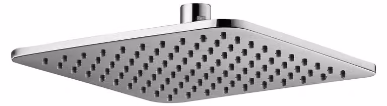 Doccia a soffione, 200x200 mm, cromata, 12 l/min, anticalcare, quadrata