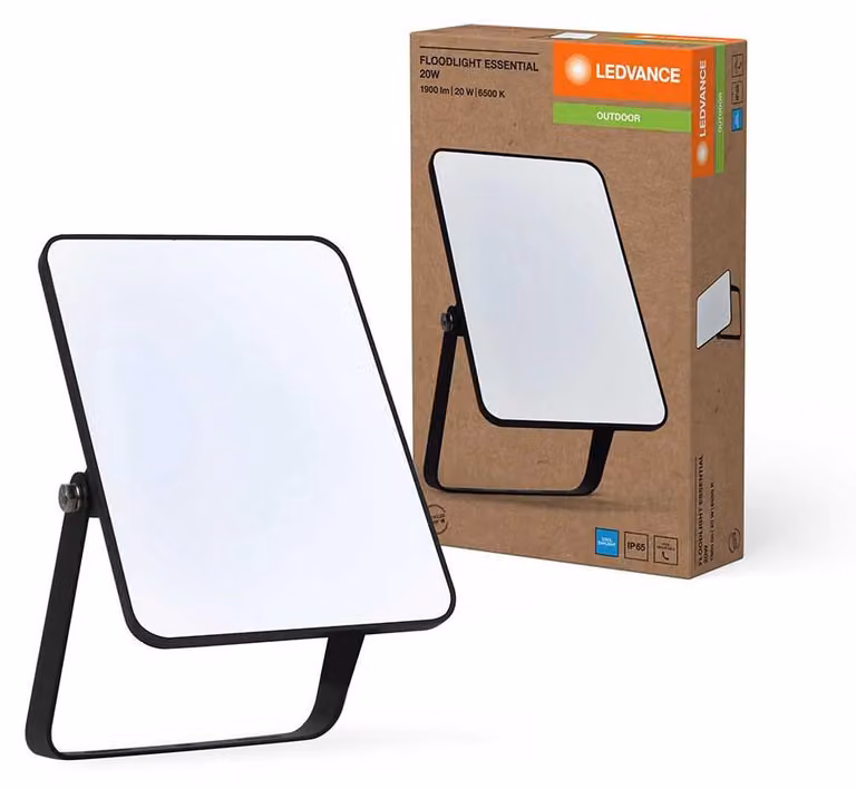Faretto LED 20W 6500K BK LEDVANCE FL ESSENTIAL 20W/6500K BK